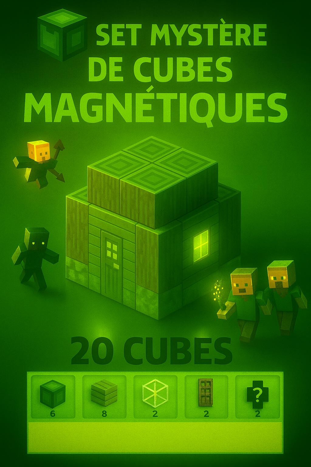 Set Mystère de Cubes Magnétiques