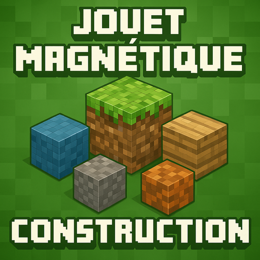 jouet magnetique construction minecraft