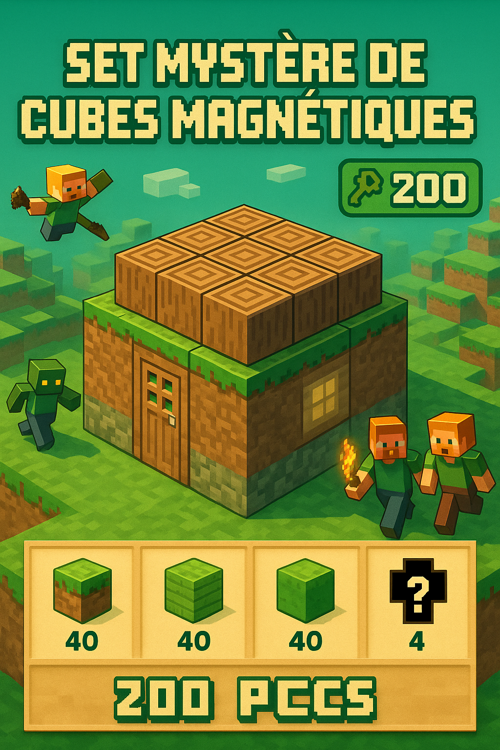 bloc minecraft aimanté